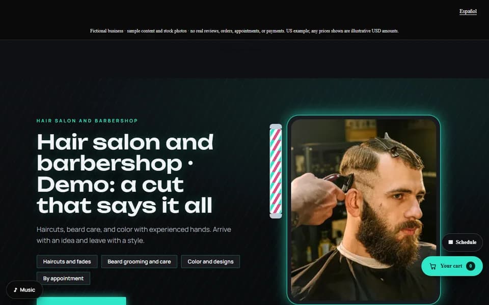 View of Bendito Barber Club