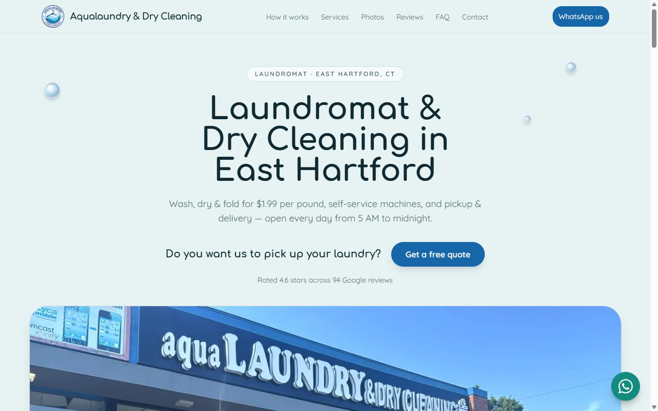 Vista de Aqualaundry & Dry Cleaning