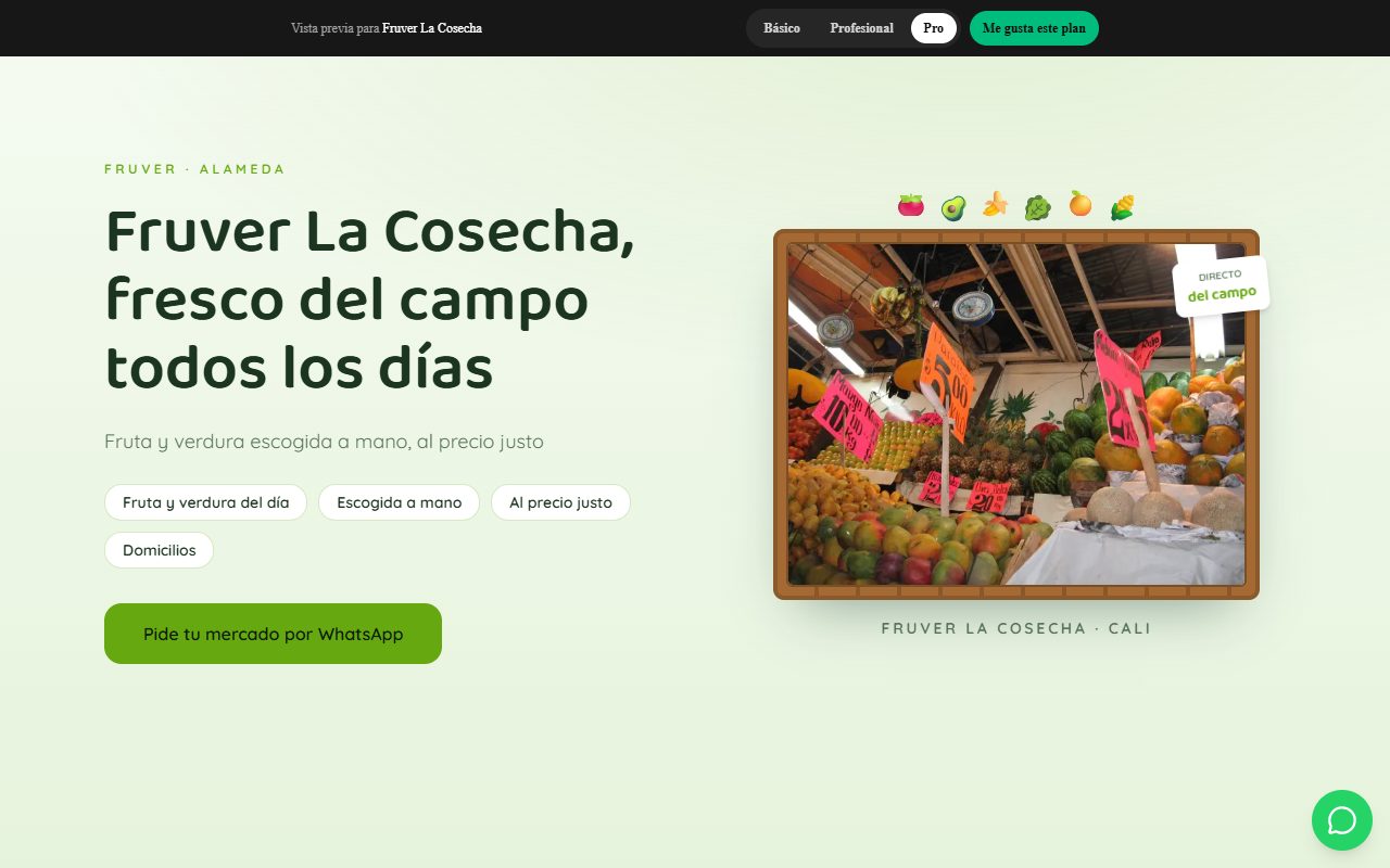 Referencia de Fruver La Cosecha