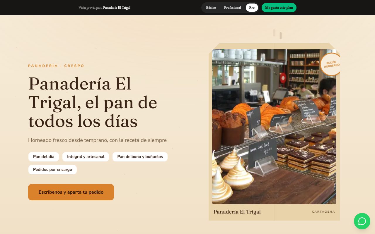 Referencia de Panadería El Trigal