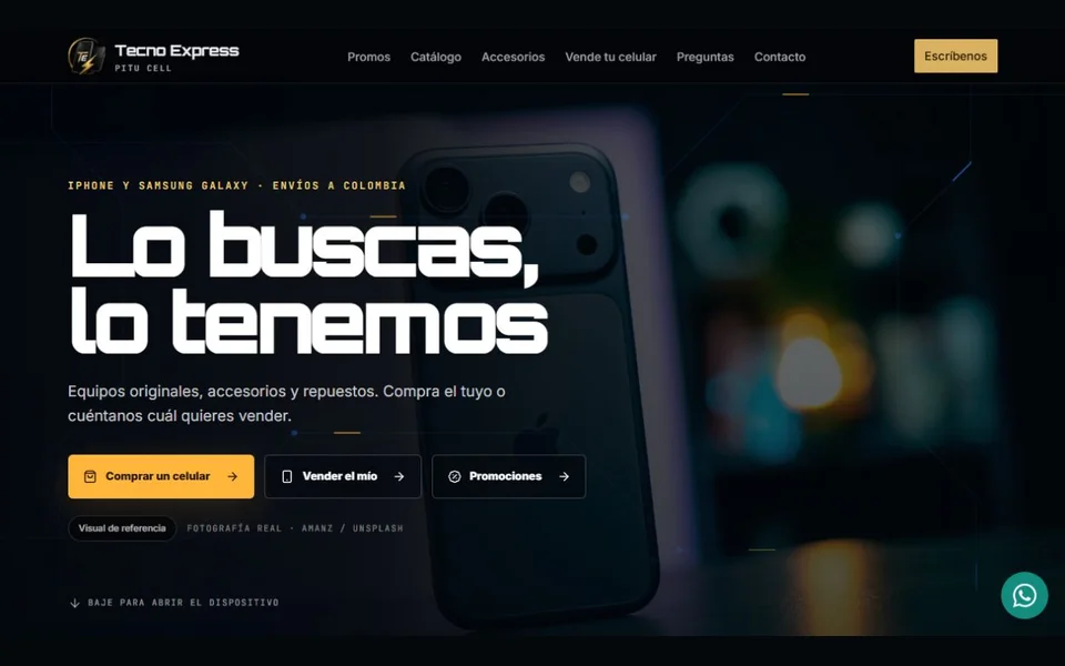 Vista de Tecno Express